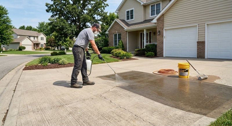 Stamped Concrete Sealing in Bellevue, WA
